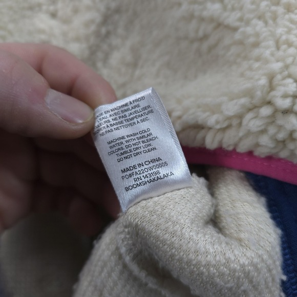 Chubbies Hoodie Mens Medium White The Snow Day Sherpa Fleece Pullover Kangaroo - Picture 5 of 11